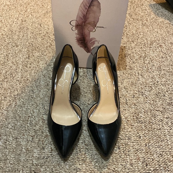 Never Worn Jessica Simpson Black Patent 